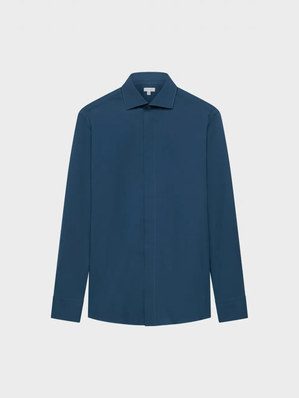 Caruso camicia slim cotone blu notte