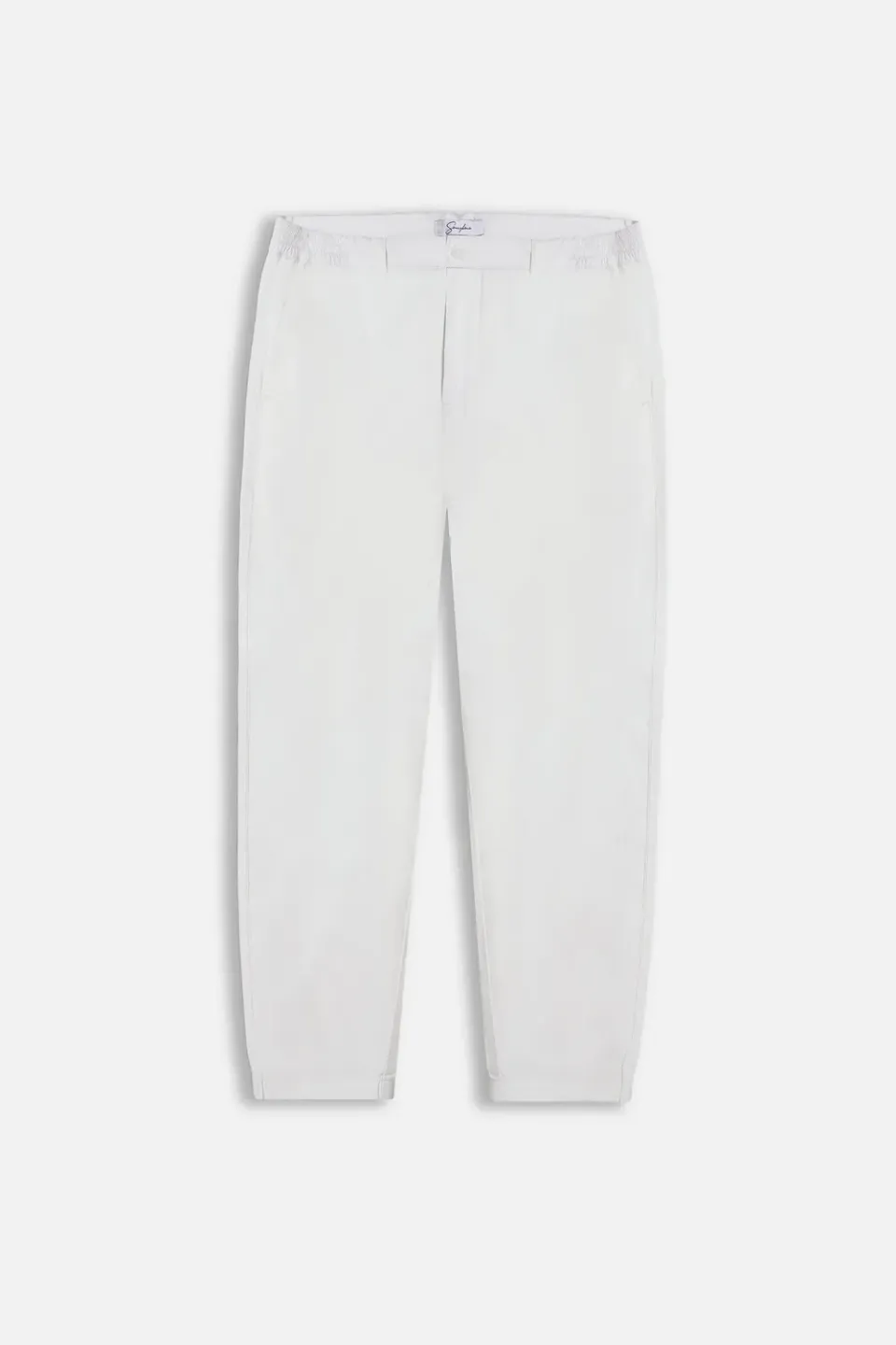 Sonny Bono pantalone leggero popeline bianco elasticizzato