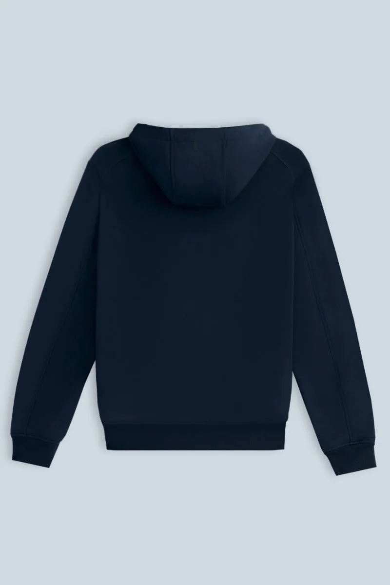 Sonny Bono Giubbotto in Softshell Bleu con Cappuccio