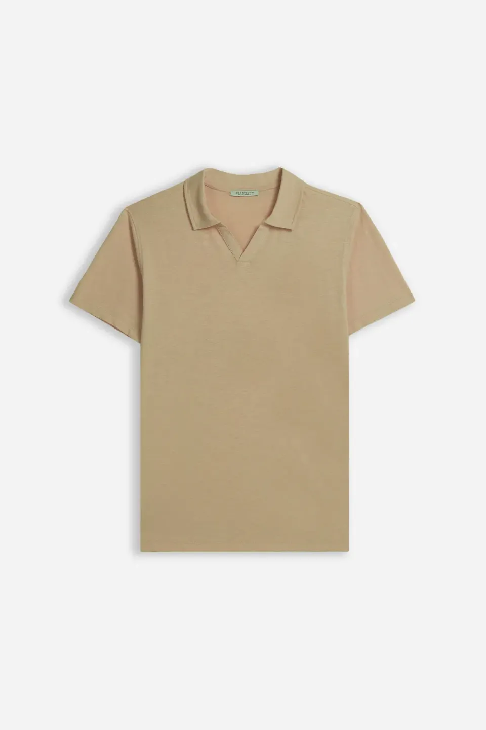 Sonny Bono Slub Collo Derby Polo Sabbia Cotone