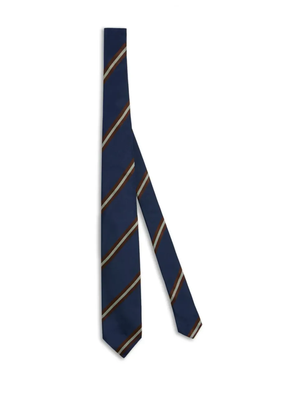 Caruso cravatta seta regimental blu