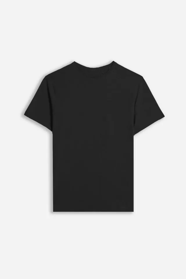 Sonny Bono Basic Slub Girocollo T-Shirt Nero
