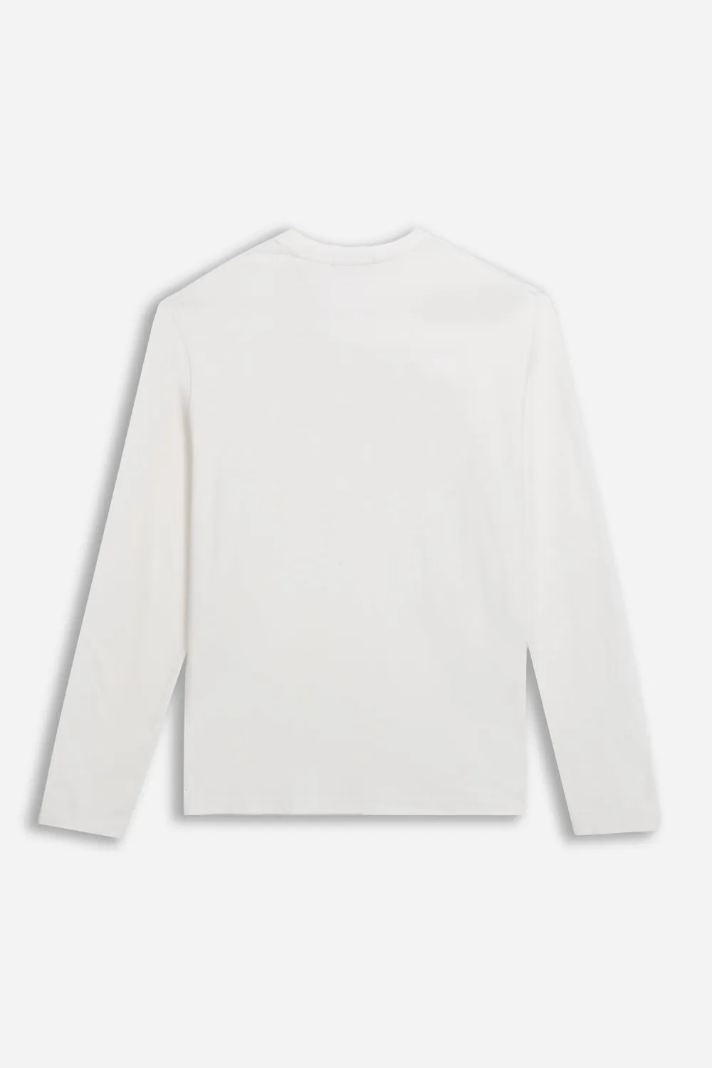 Sonny Bono T-Shirt Manica Lunga Panna Stampa Cotone
