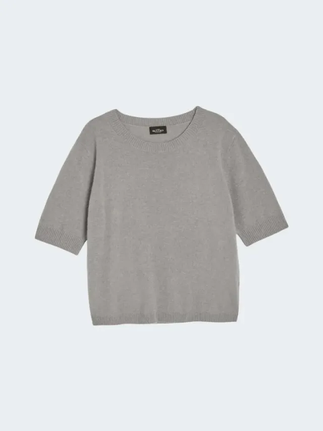 Sand Menswear Delmy Maglione Cashmere Manica Corta Grigio
