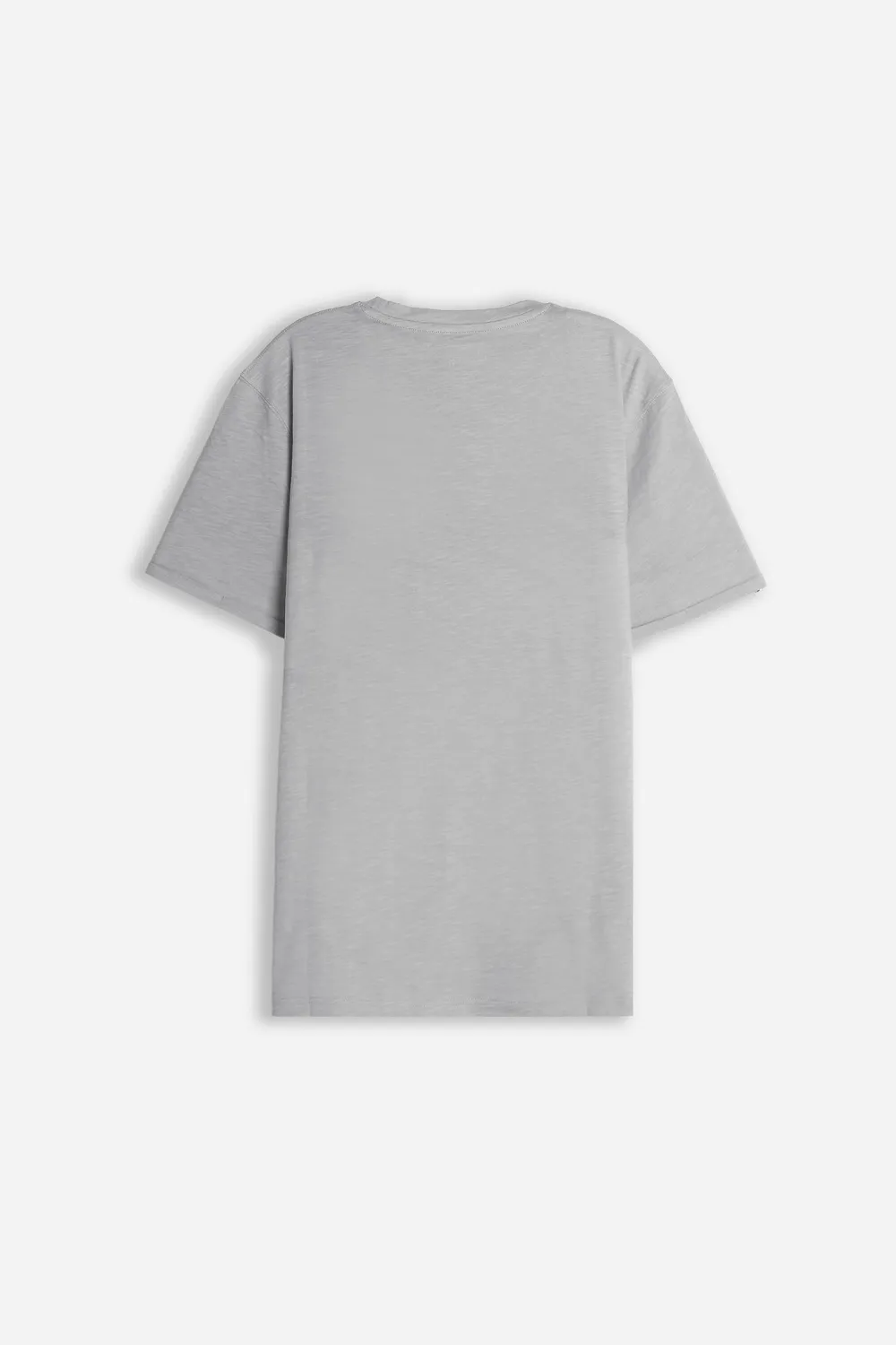 Sonny Bono T-Shirt Uomo Grigio Scuro Slub Taschino