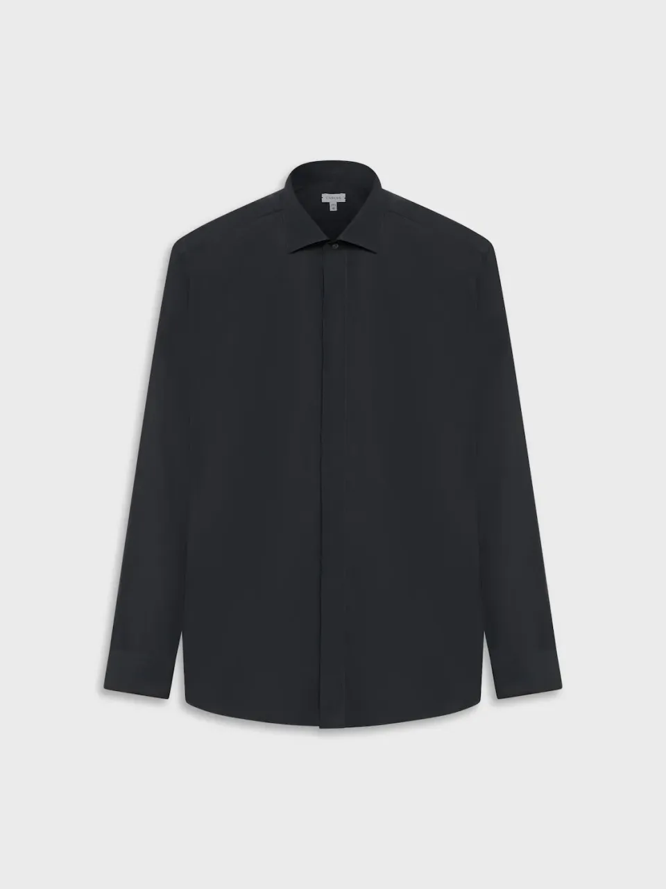 Caruso camicia slim cotone grigio antracite uomo