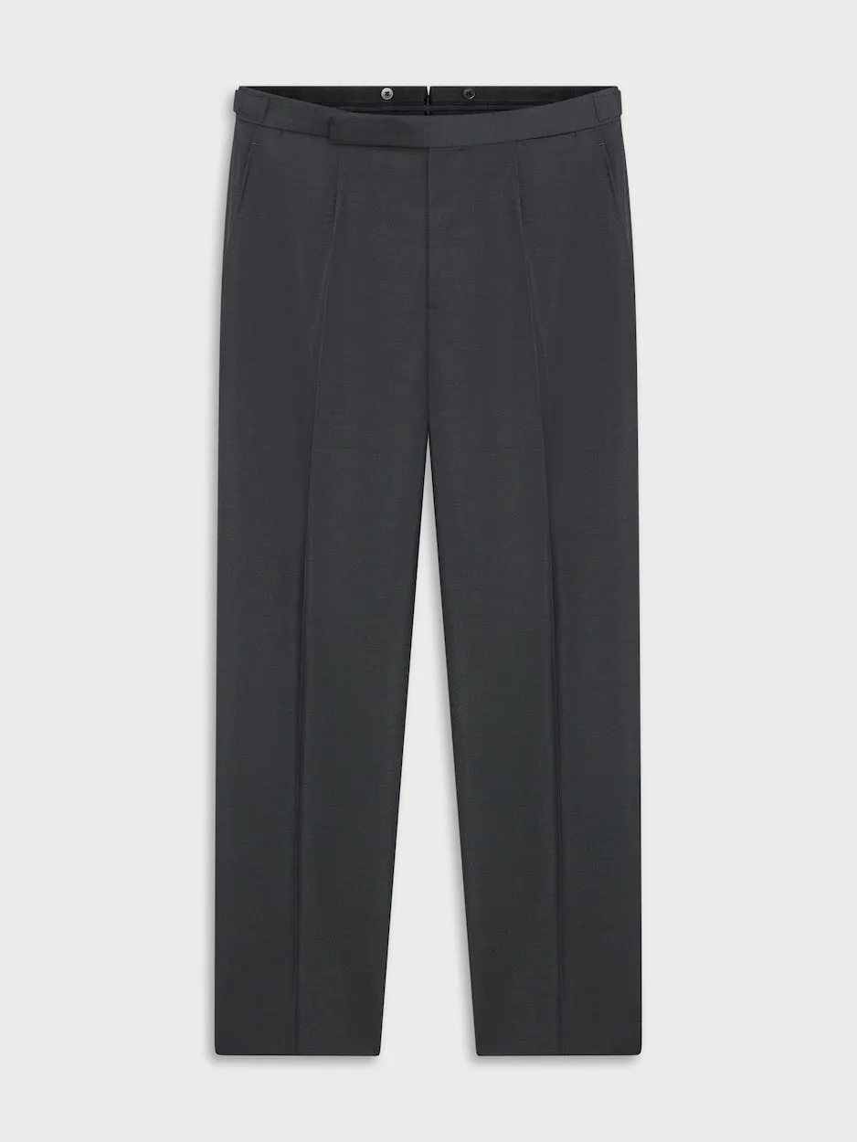Caruso pantalone slim lana mohair grigio