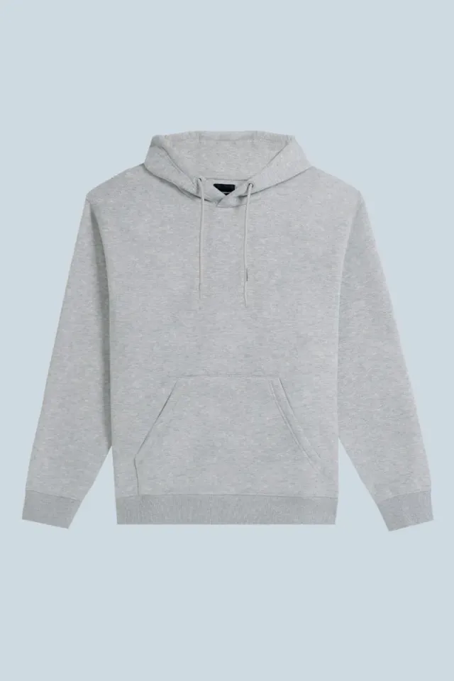 Sonny Bono felpa cappuccio comfort fit grigio chiaro