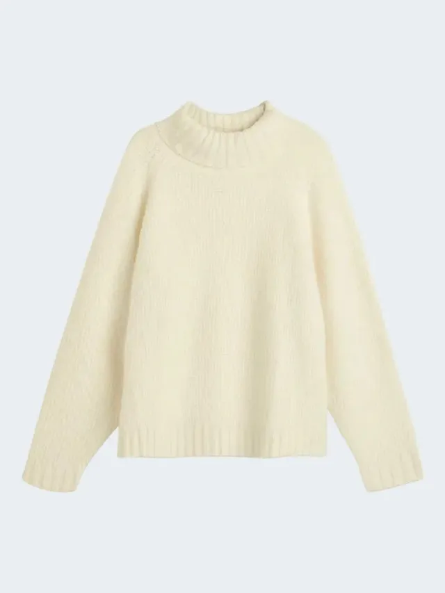 Sand Menswear Cosima Plain dolcevita alpaca bianco puro