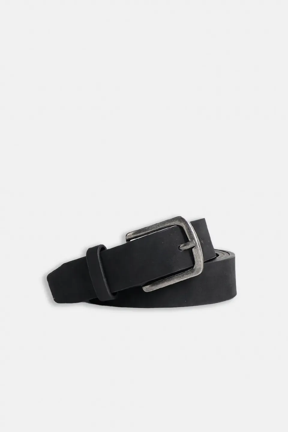 Sonny Bono cintura basic effetto pelle nero fibbia classica