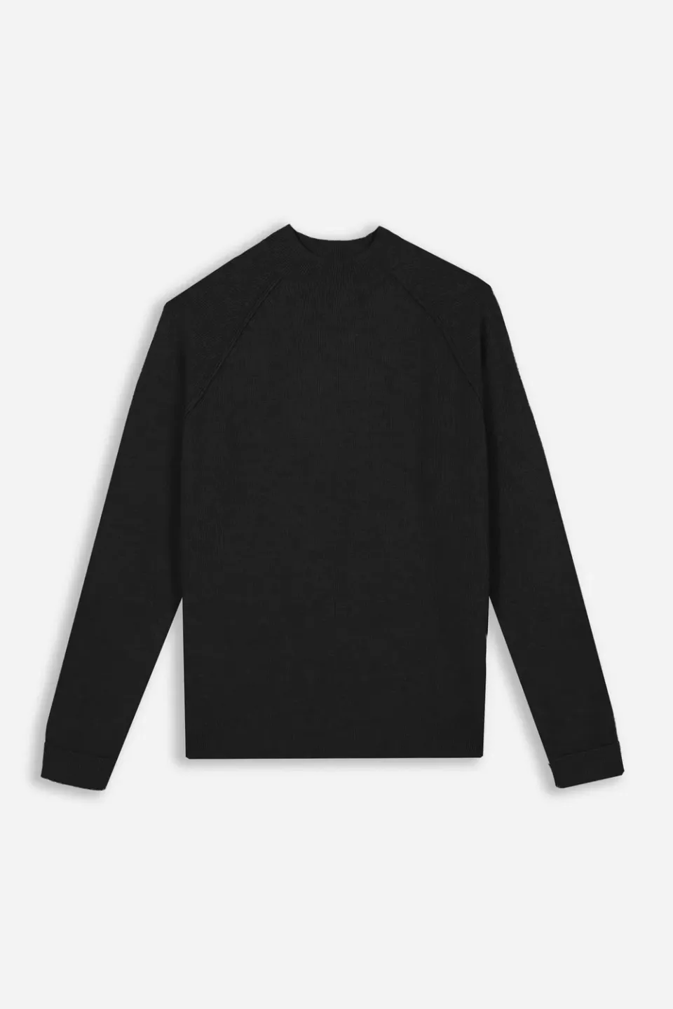 Sonny Bono Maglia Mezzo Collo a Costine Nero Calda