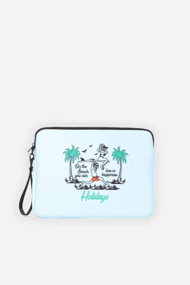 Sonny Bono Pochette Grande Stampa Cielo Scuba 32x24