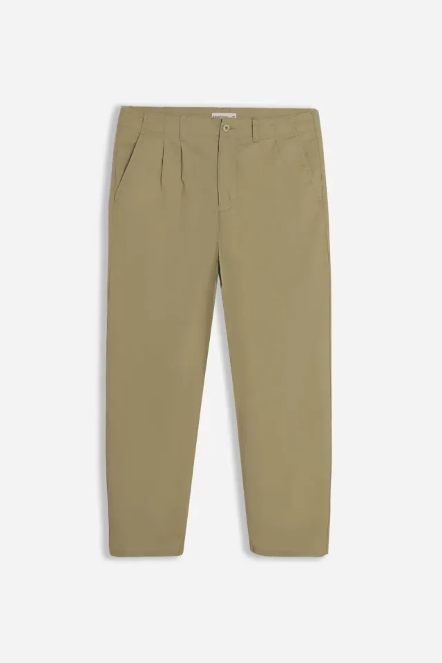 Sonny Bono Pantalone Chino Doppia Pence Kaki Regular