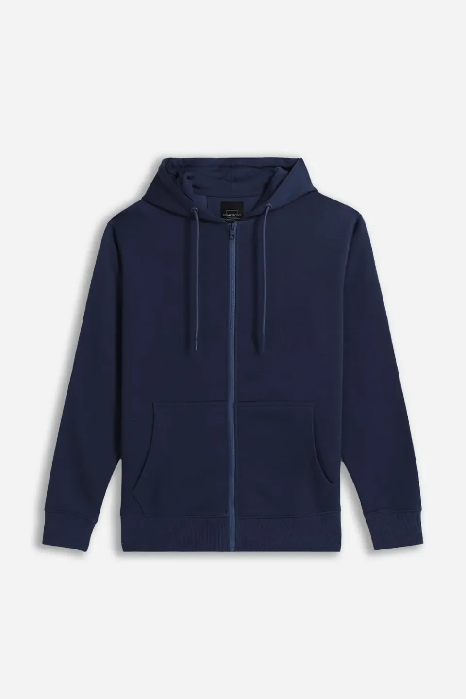 Sonny Bono Full Zip Basic felpa bleu con cappuccio