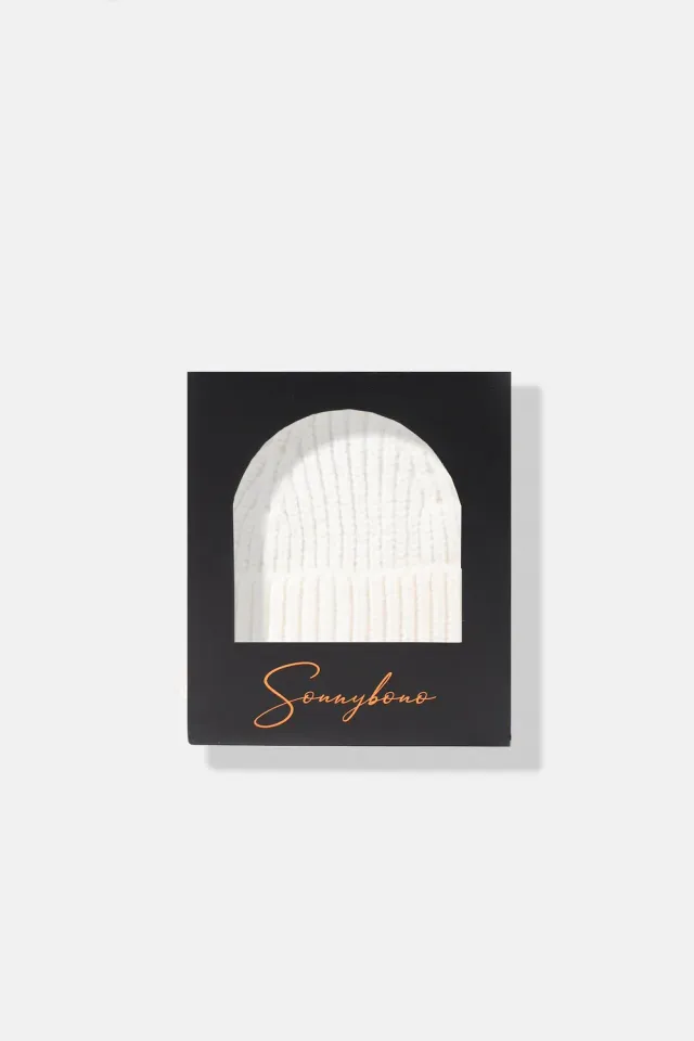 Sonny Bono Cappello in Scatola Panna Elegante Uomo
