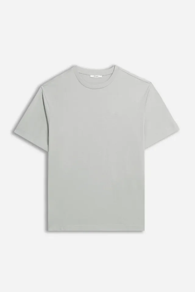 Sonny Bono T-Shirt Logo Grigio Chiaro Cotone