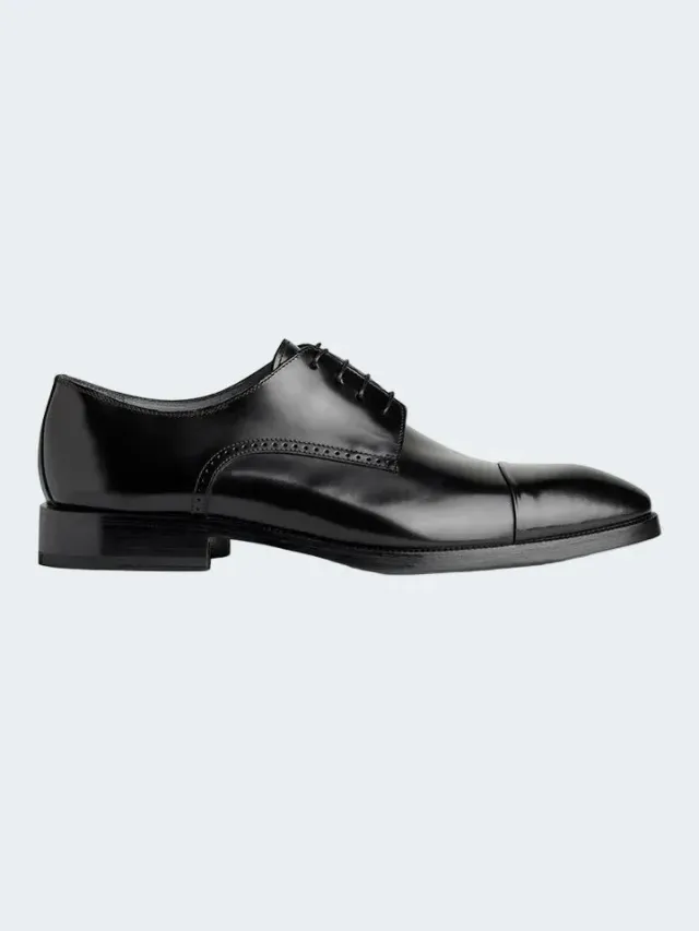 Sand MW F812 Scarpe Derby Pelle Nero Ebano