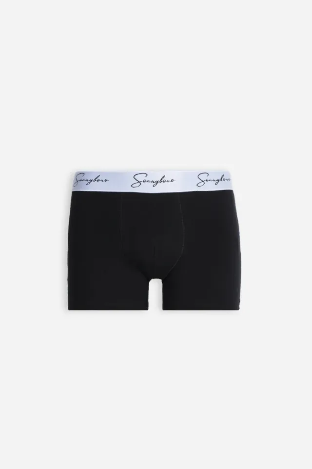 Sonny Bono Boxer Elastico a Contrasto Nero boxer comfort