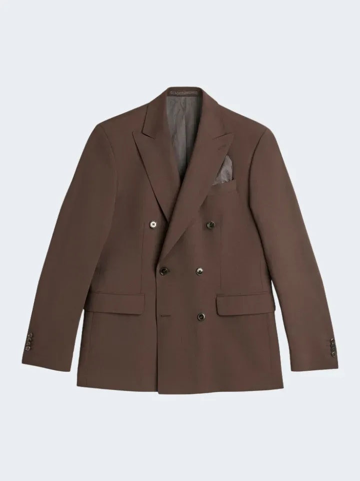 Sand Menswear 4-Flex Star DB blazer marrone elasticizzato
