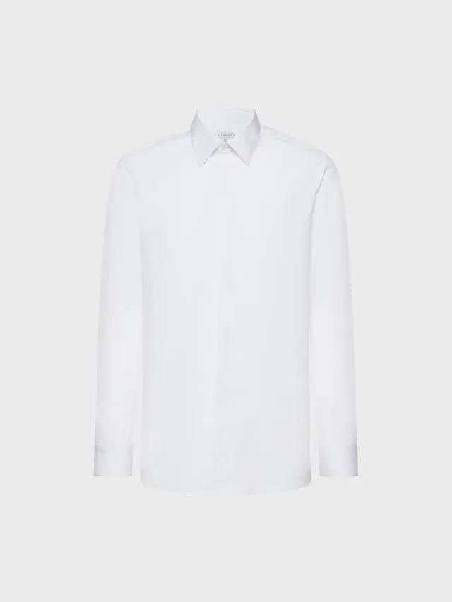 Caruso camicia slim cotone bianca smoking