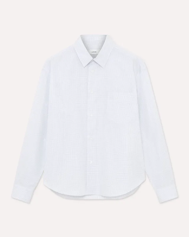 Lardini Camicia Bianca in Popeline di Cotone