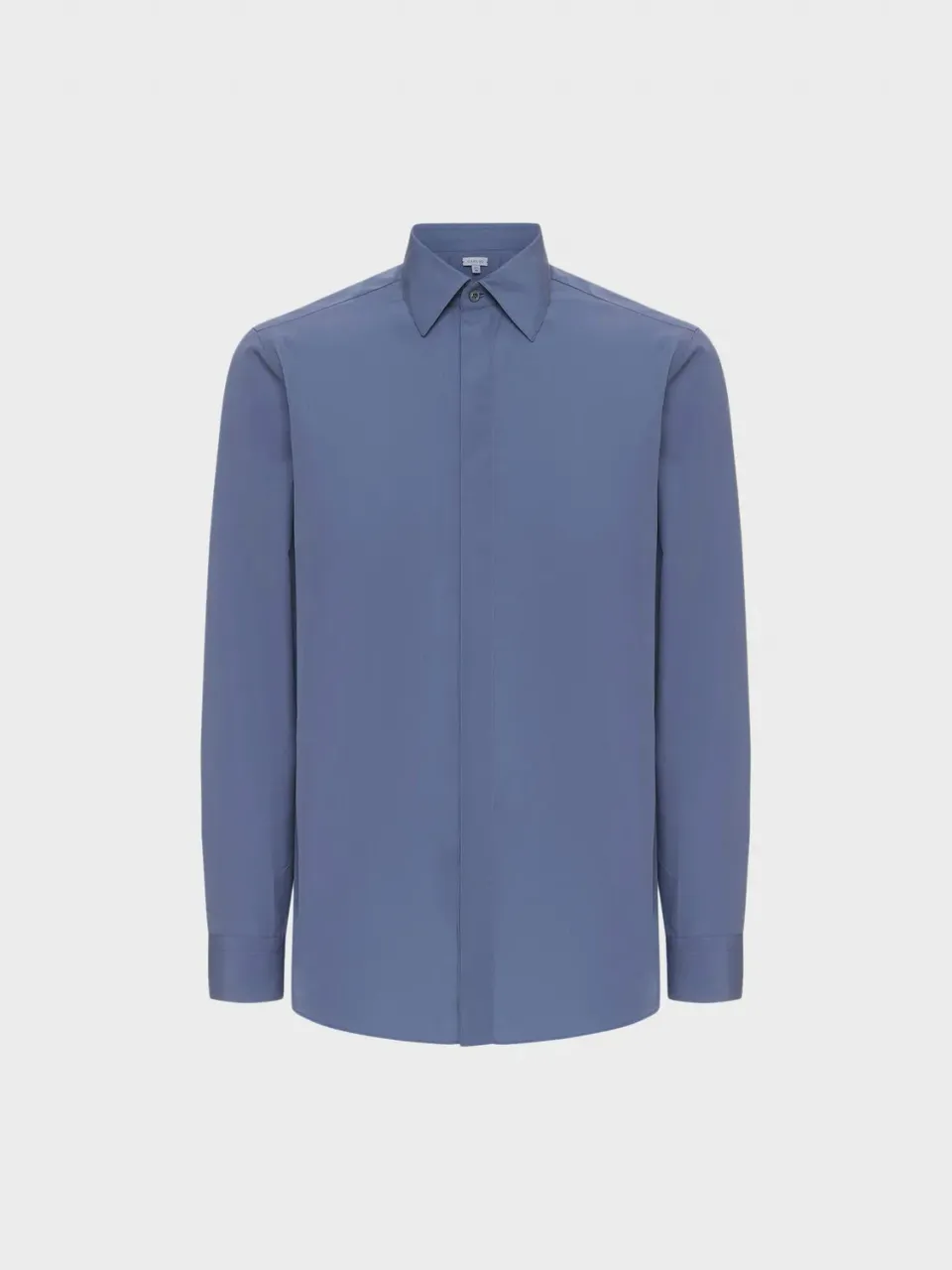 Caruso Butterfly Camicia Slim Cotone Azzurra Popeline