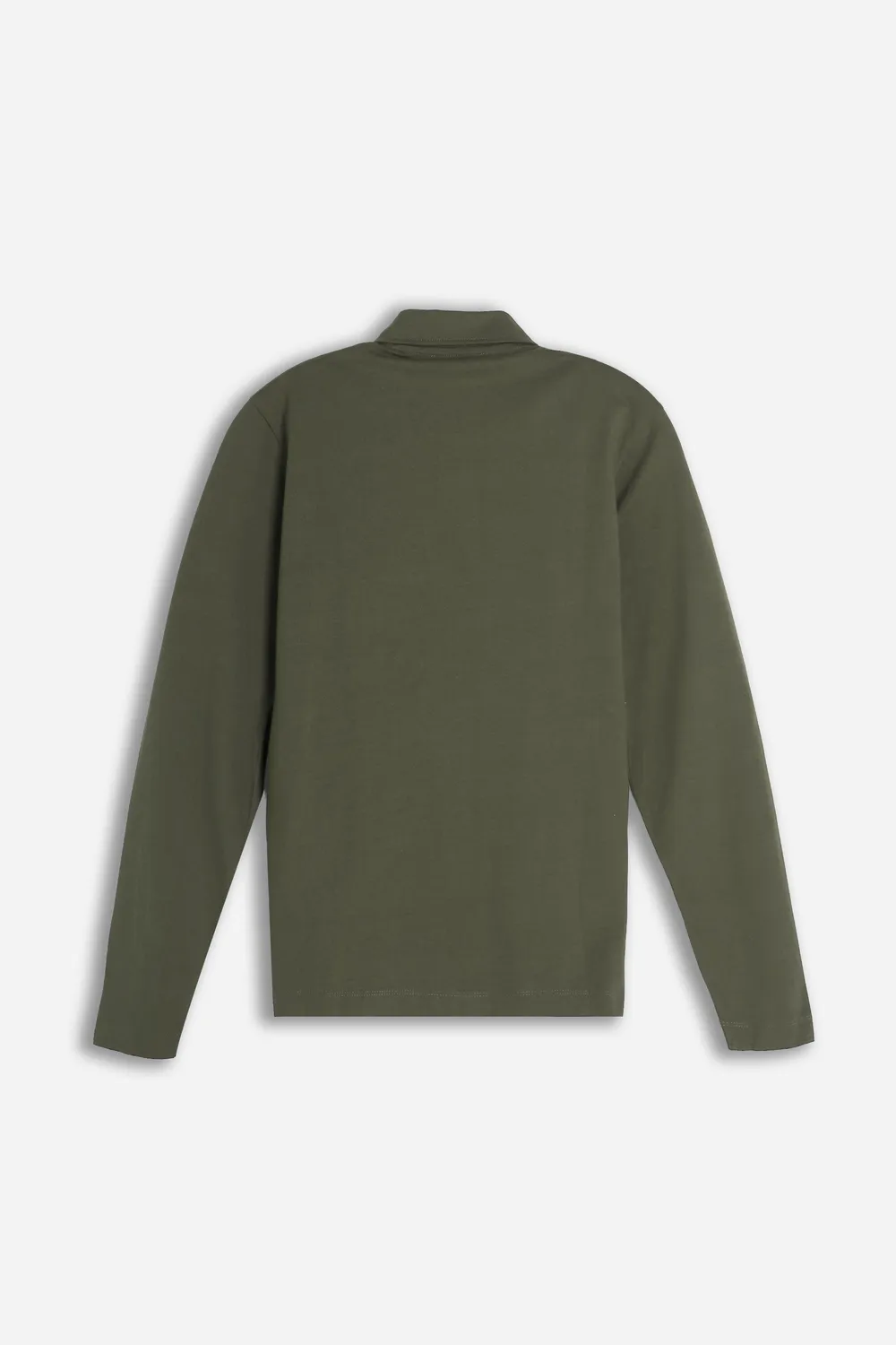 Sonny Bono polo manica lunga verde militare 100% cotone