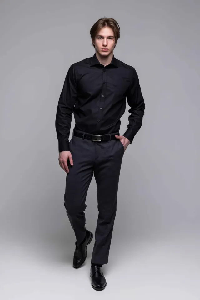 Alain Delon 13445-R-PR Camicia Collo Classico