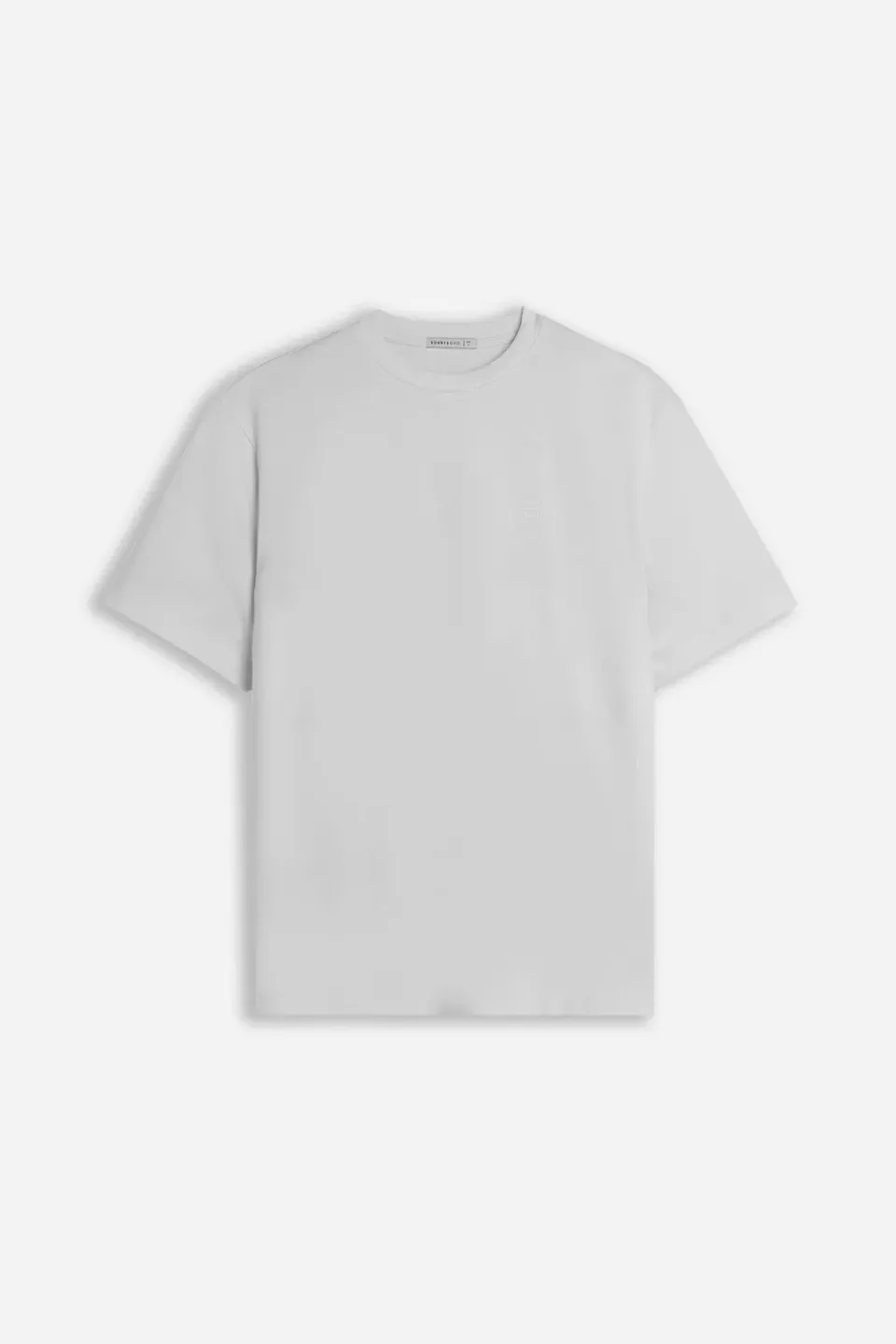 Sonny Bono T-Shirt Girocollo Basic Grigio Ghiaccio