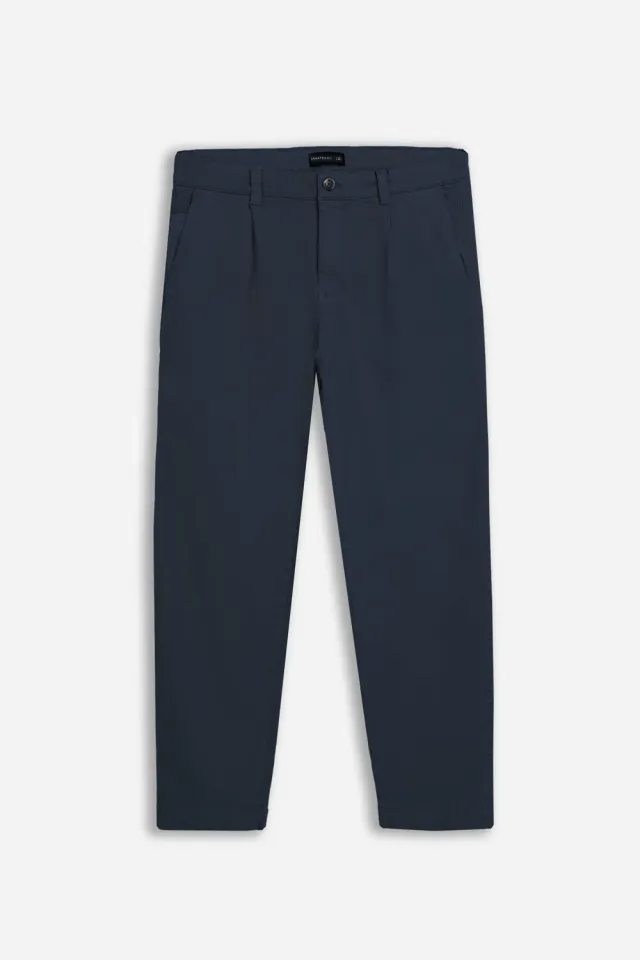 Sonny Bono Chino con Pences Pantalone Indaco