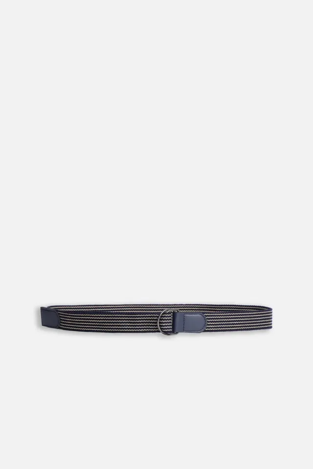 Sonny Bono cintura corda rigata blu 100% poliestere