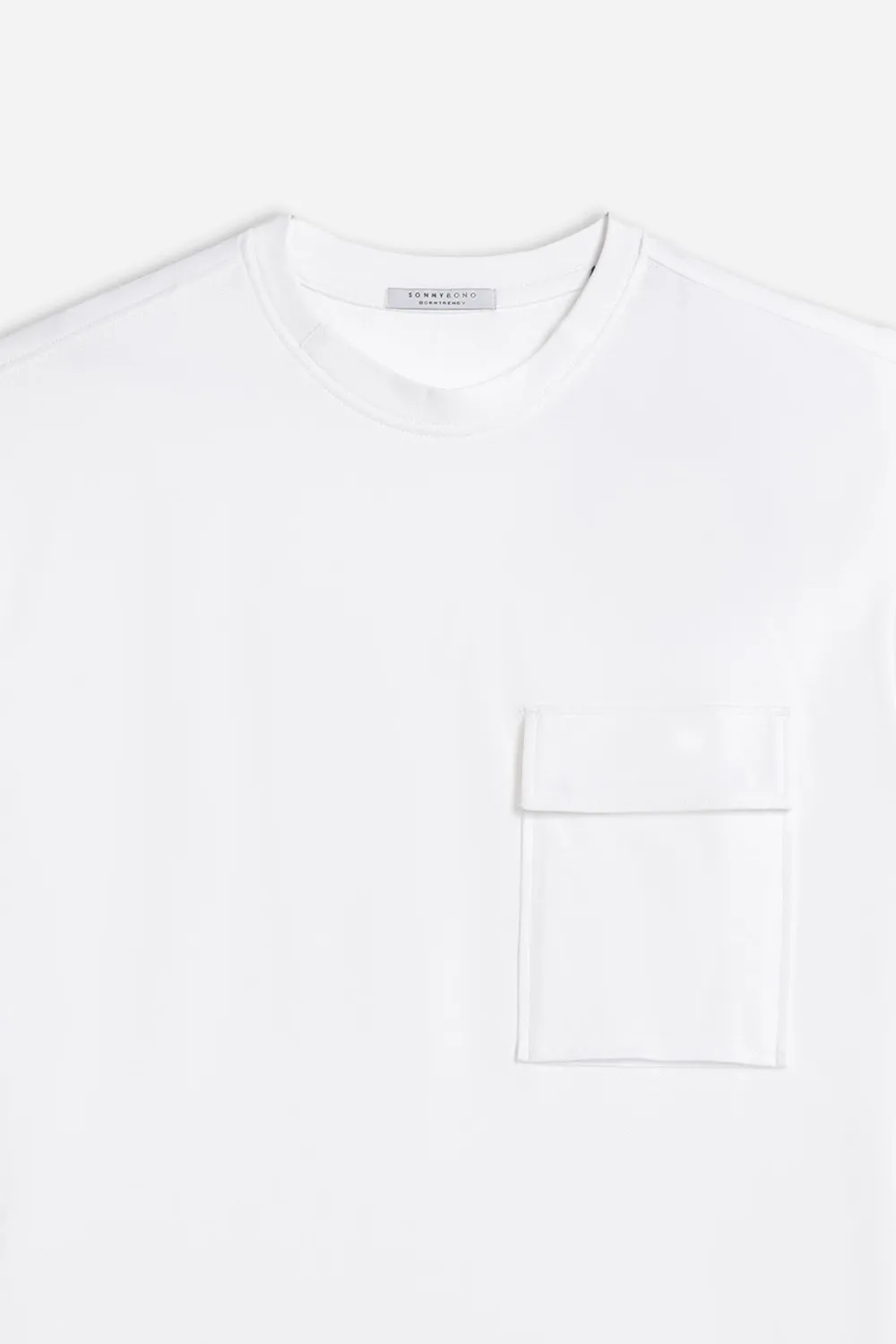 Sonny Bono t-shirt in piquet bianco 100% cotone