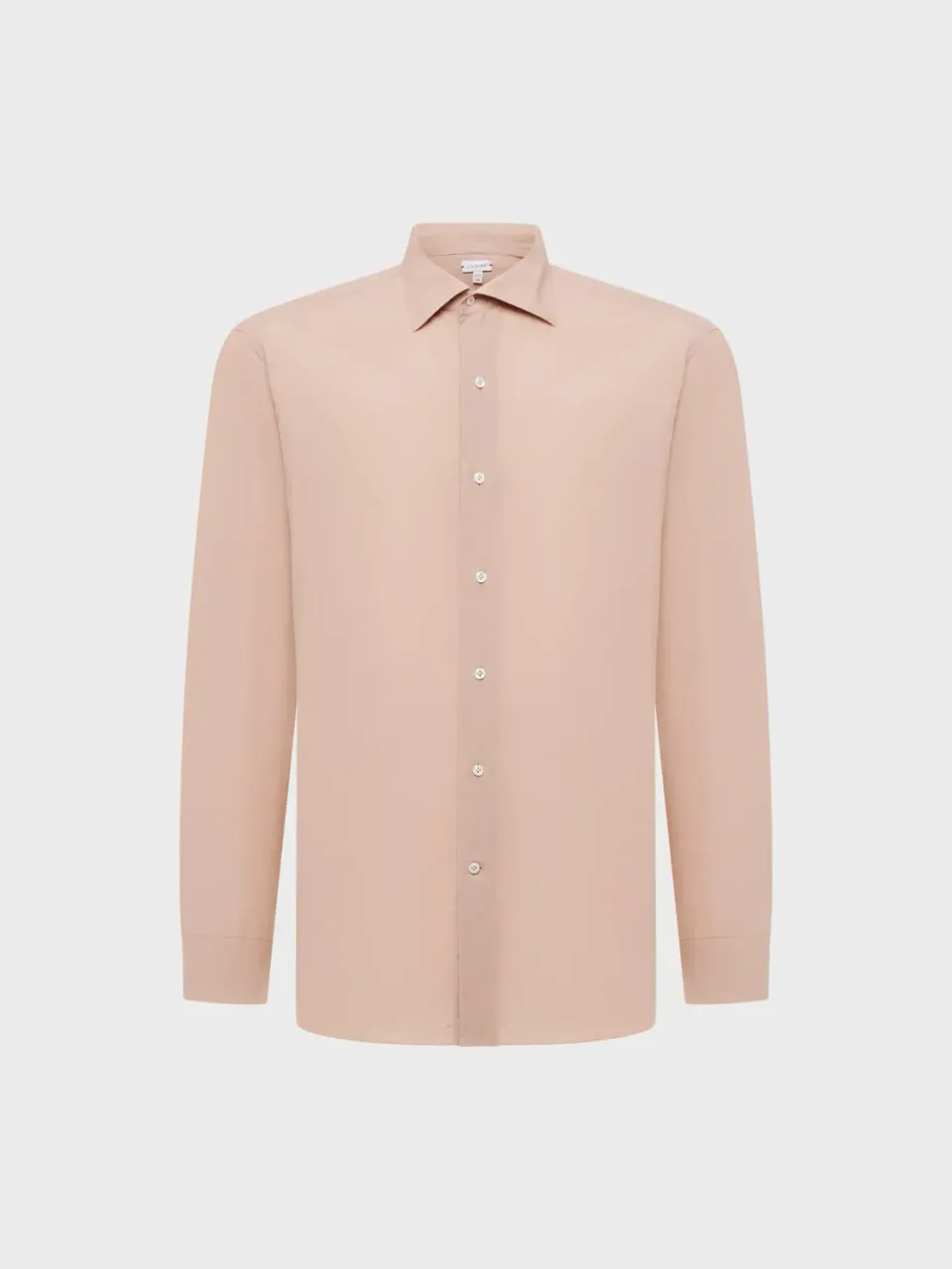 Caruso Butterfly camicia slim cotone rosa antico