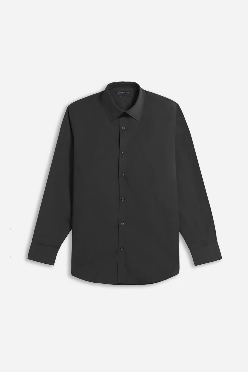 Sonny Bono Basic camicia stretch nero 97% cotone
