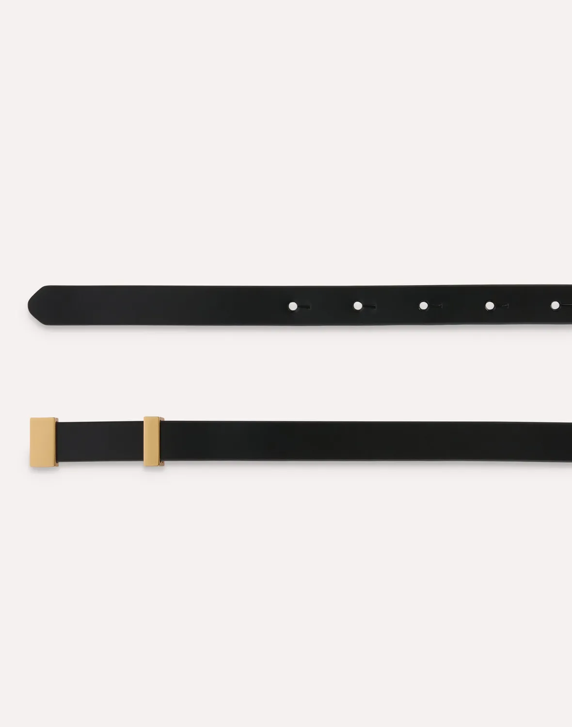 Lardini cintura in pelle nera fibbia oro 18 mm