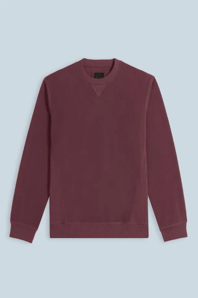 Sonny Bono Pile Felpa Bordeaux Fianchi in Costina