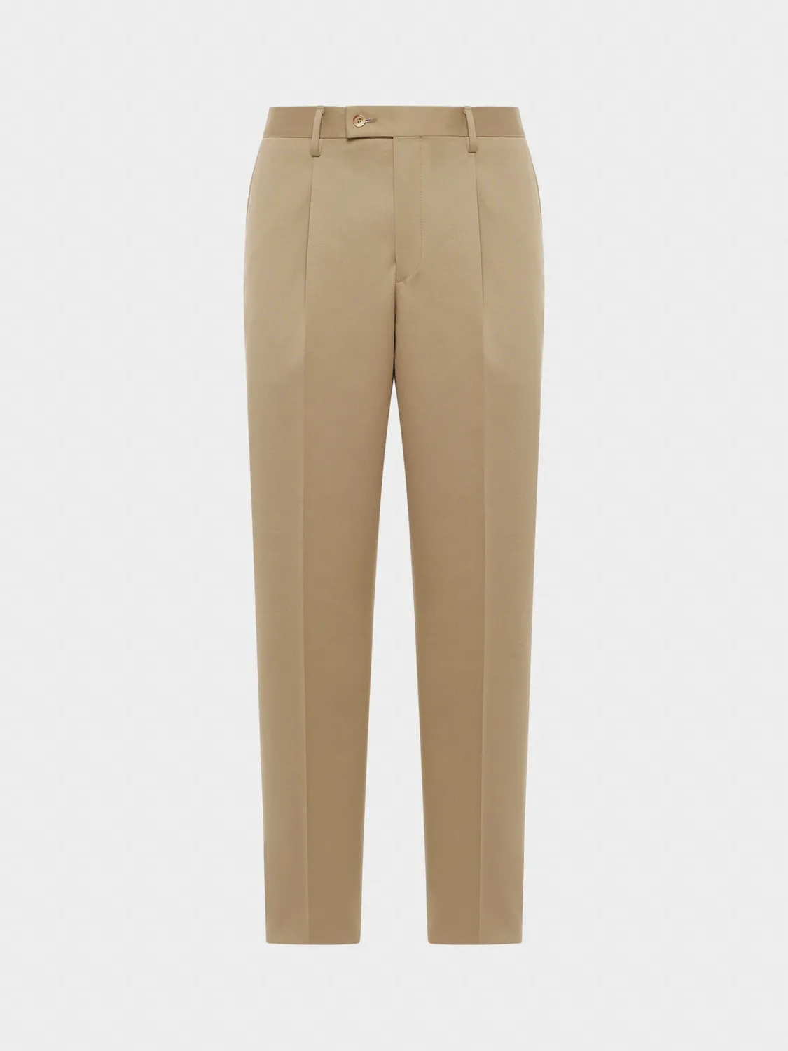 Caruso pantalone cotone-lana sabbia gabardina uomo