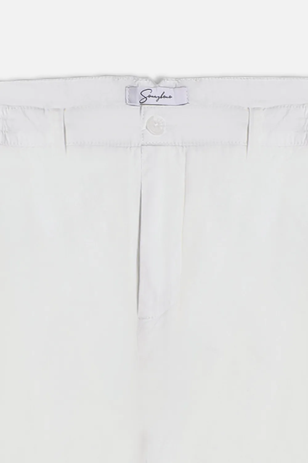 Sonny Bono pantalone leggero popeline bianco elasticizzato