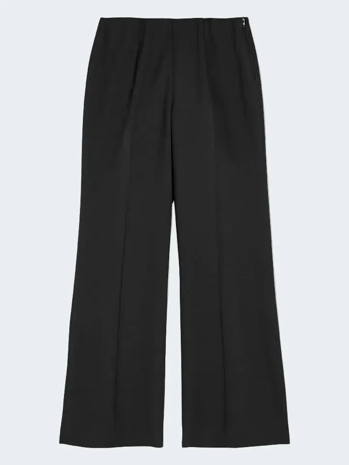 Sand Menswear 3596 Malhia pantaloni neri cady elasticizzati