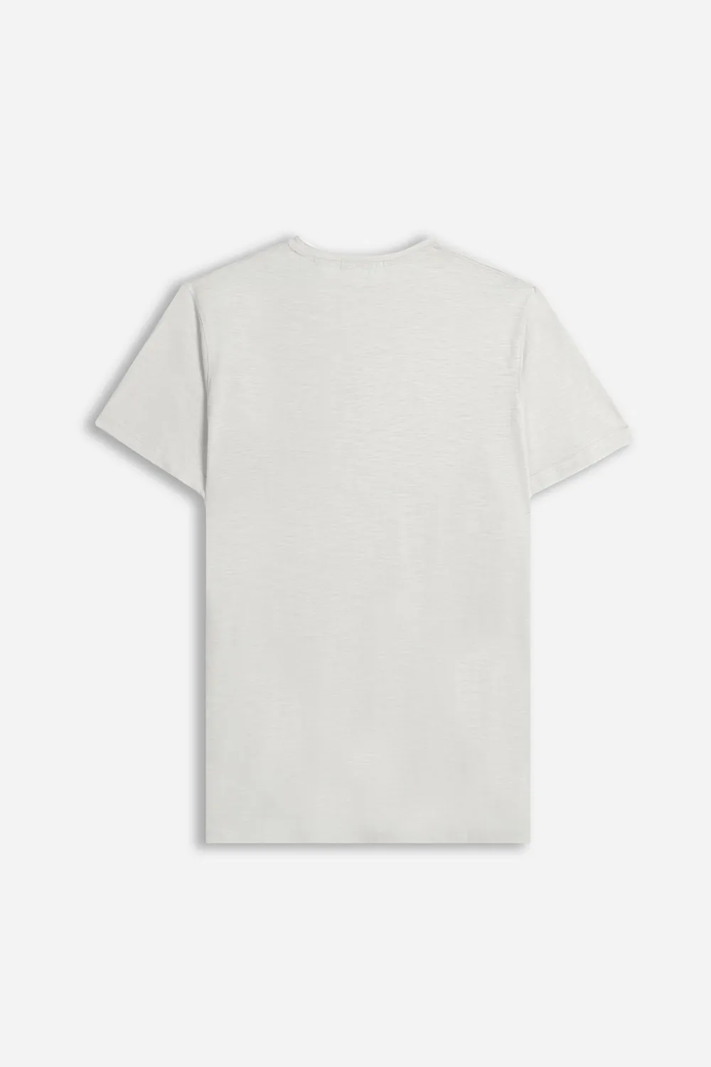 Sonny Bono Collo a Goccia T-Shirt Grigio Chiaro Slub