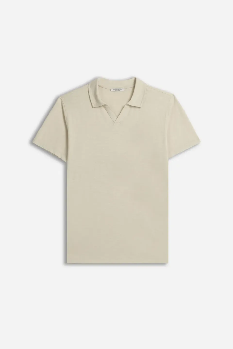Sonny Bono Polo Slub Collo Derby Tortora Cotone