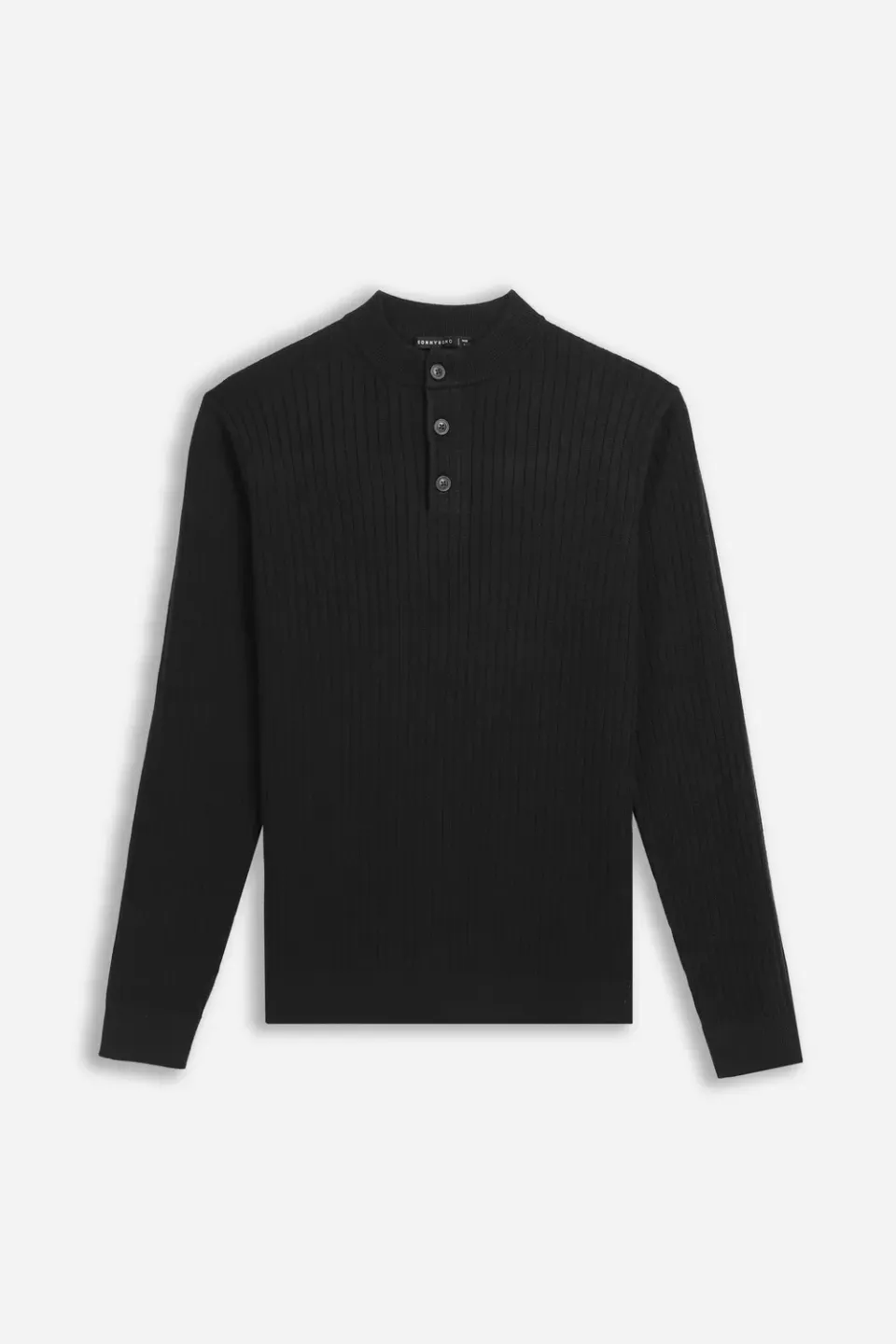 Sonny Bono Maglia Serafino Coste Nero Bottoni