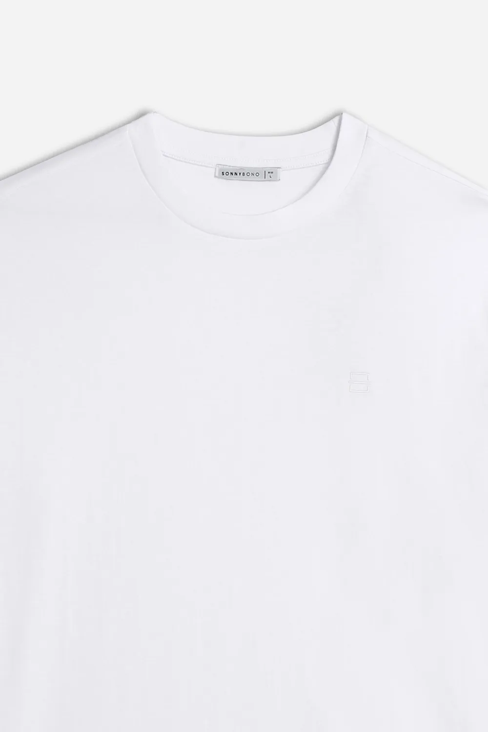 Sonny Bono T-Shirt Girocollo Basic Dettaglio Bianco t-shirt cotone
