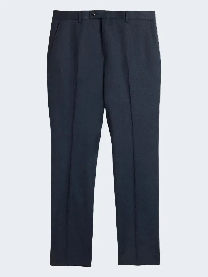 Sand Menswear Craig 585 pantalone flanella stretch blu scuro
