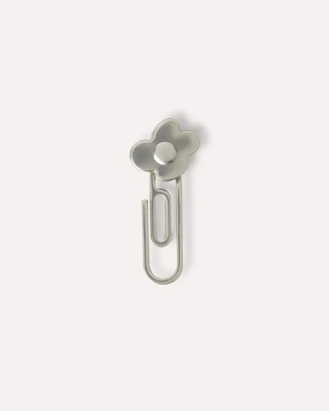 Lardini spilla pin fiore argento ottone