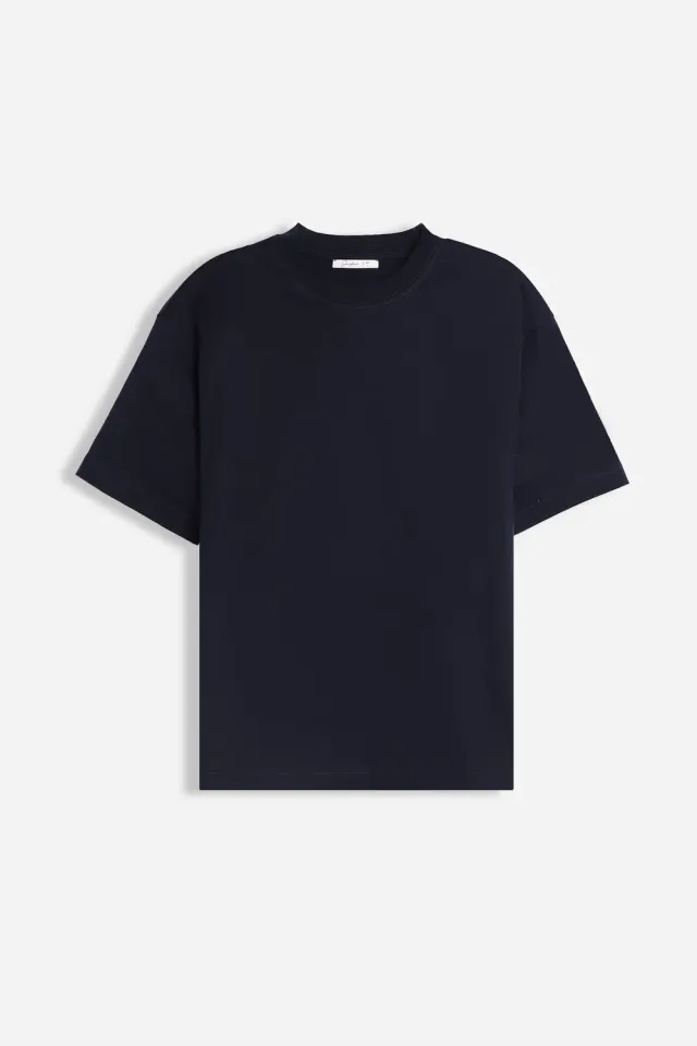 Sonny Bono T-Shirt Girocollo Cotone Mercerizzato bleu
