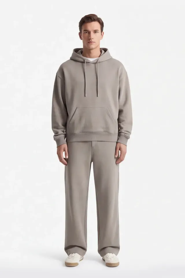 Sonny Bono OF 07013P4 pantalone jogger tortora over fit