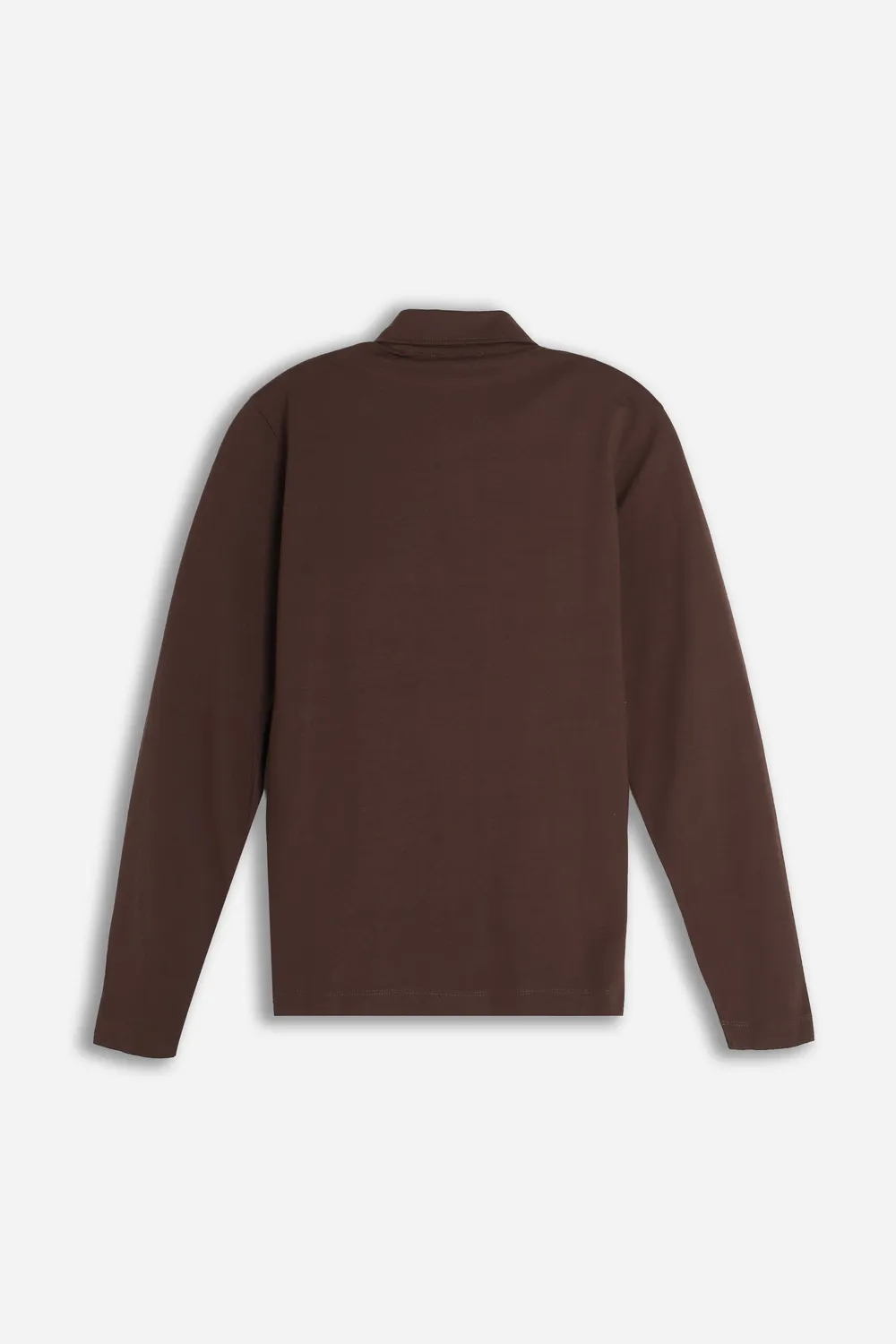 Sonny Bono Polo Manica Lunga Marrone 100% Cotone