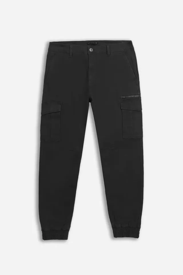 Sonny Bono pantalone cargo basic nero