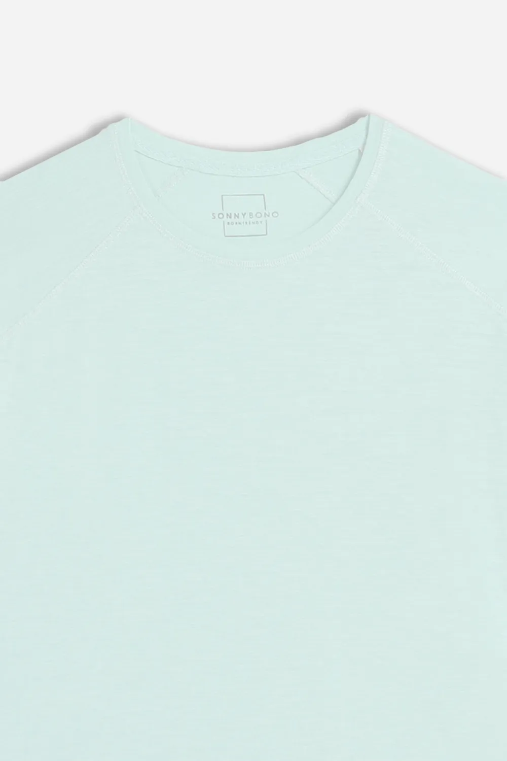 Sonny Bono Basic Slub Girocollo t-shirt cielo leggera